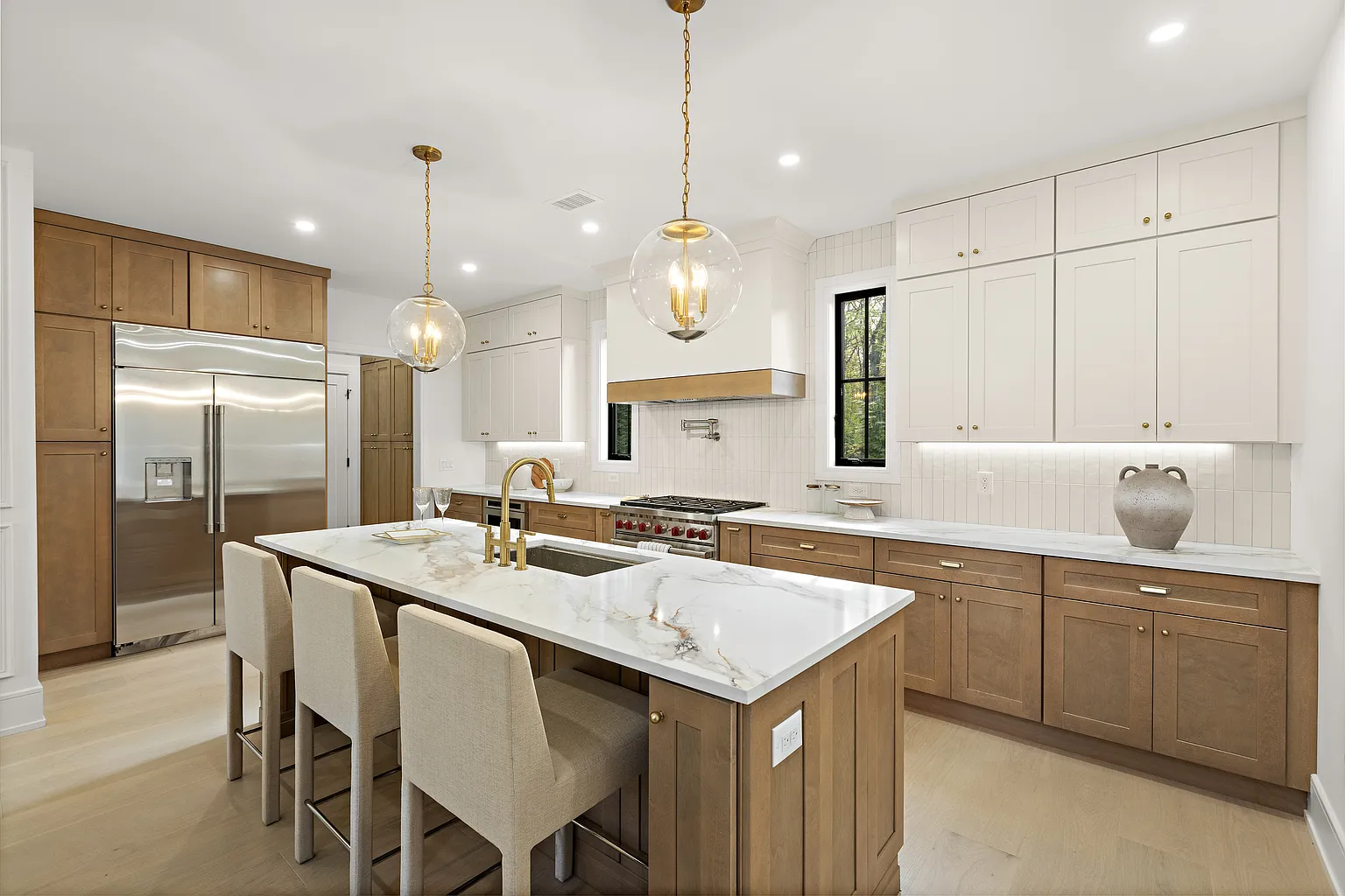 Transitional Kitchen Remodel in Haworth, NJ by New Home Kitchen & Bath project photo